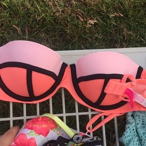 Victorias secret bathing suit top strapless. 32D